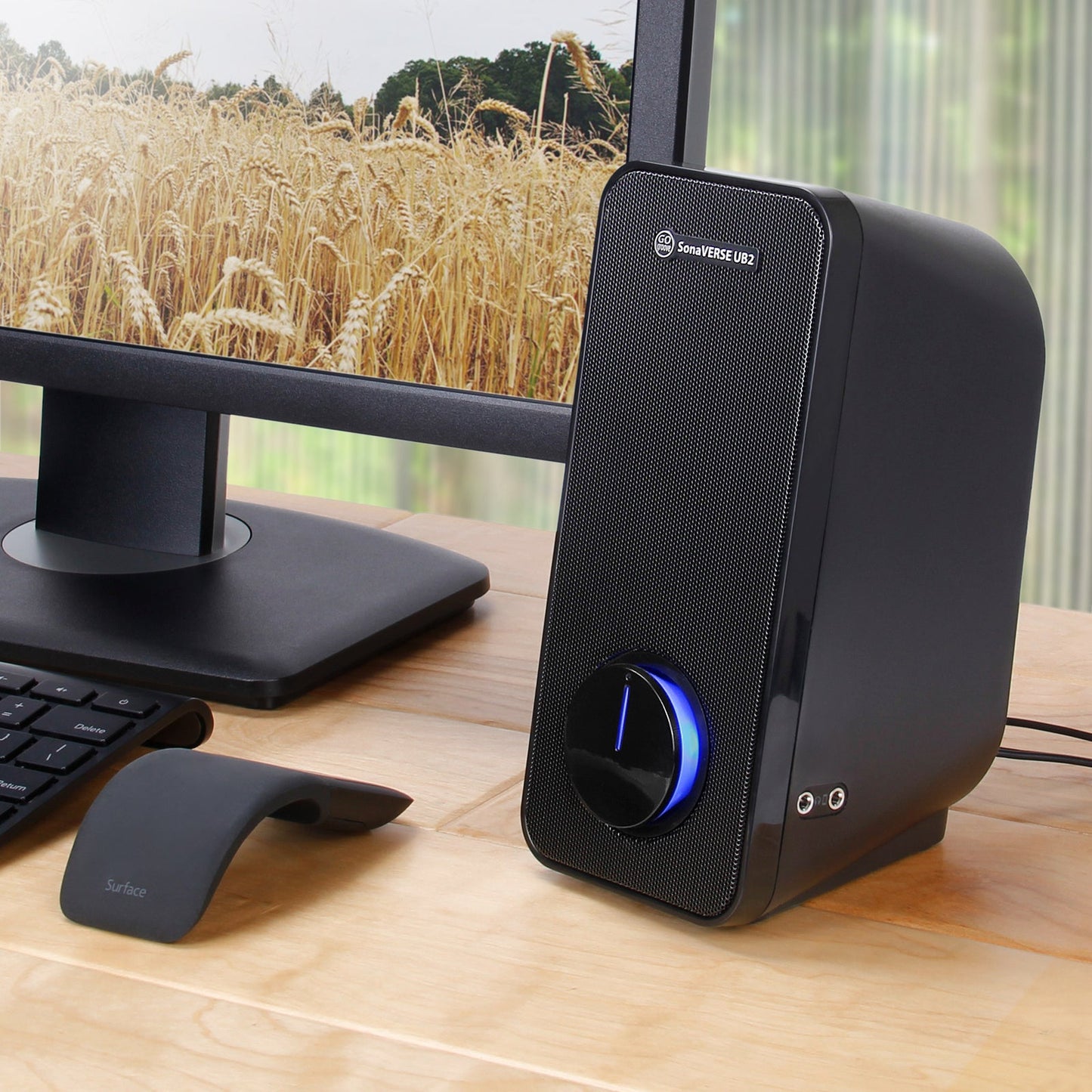GOgroove SonaVERSE UB2 USB‑Powered 2‑Way Speakers (Blackout)