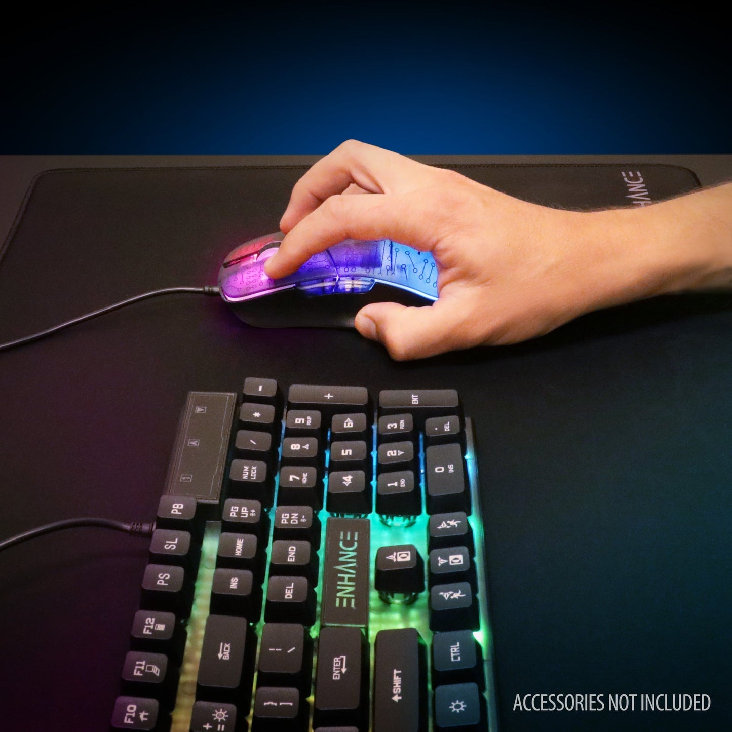 ENHANCE Voltaic 2 Gaming Mouse Multicolor Optical 7000 DPI