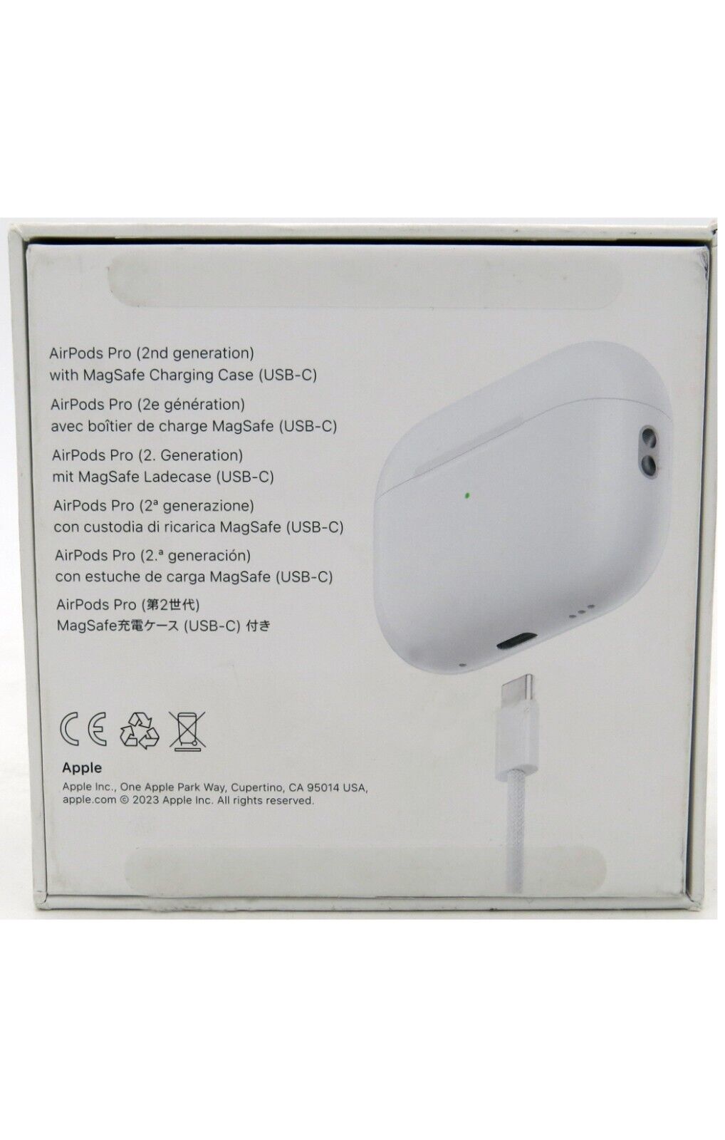 Apple AirPods Pro A2968 (2nd Generation) MagSafe USB‑C Charging (Refurbished)