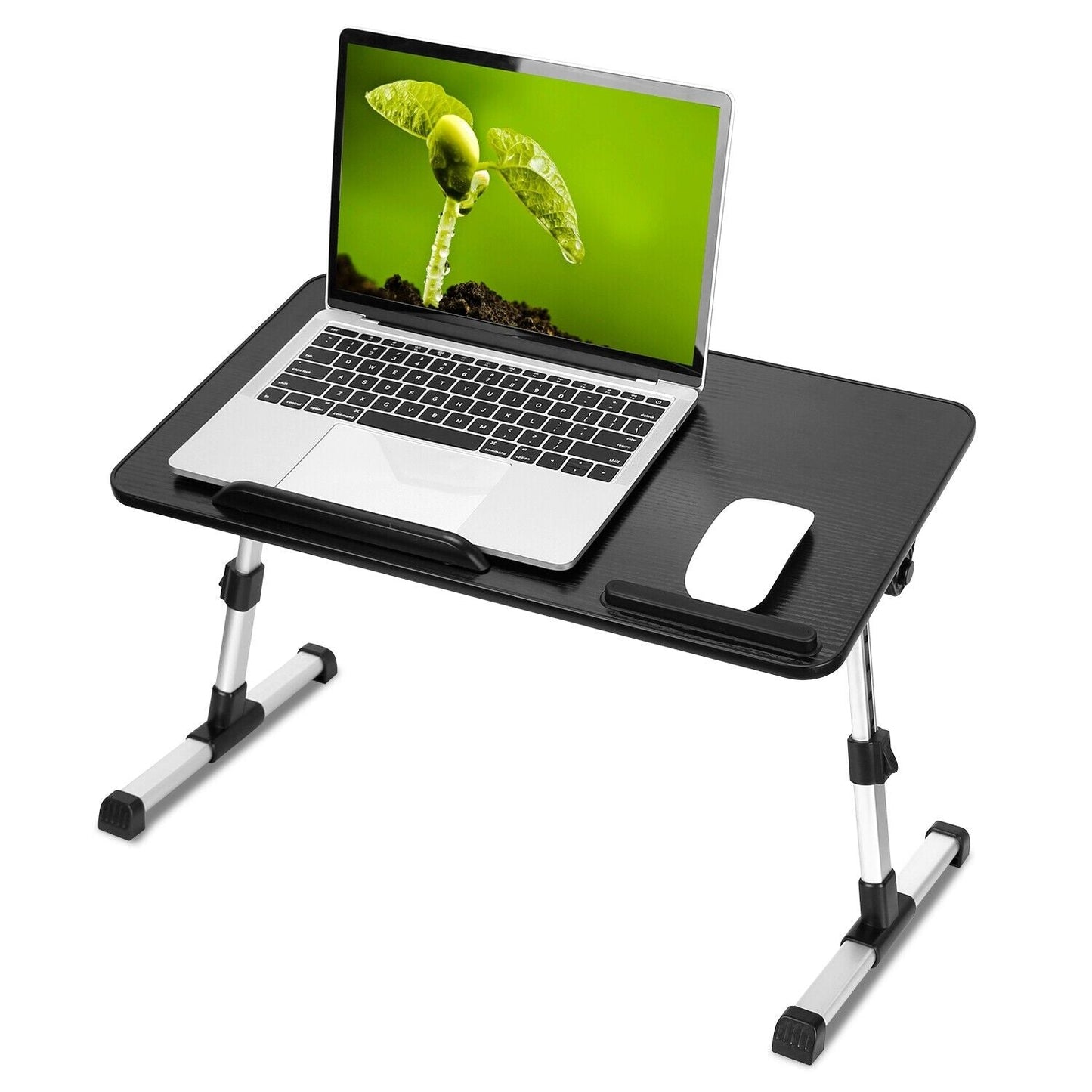 iMounTEK Laptop Lap Desk Adjustable Foldable Stand with Mouse Pad (Black)