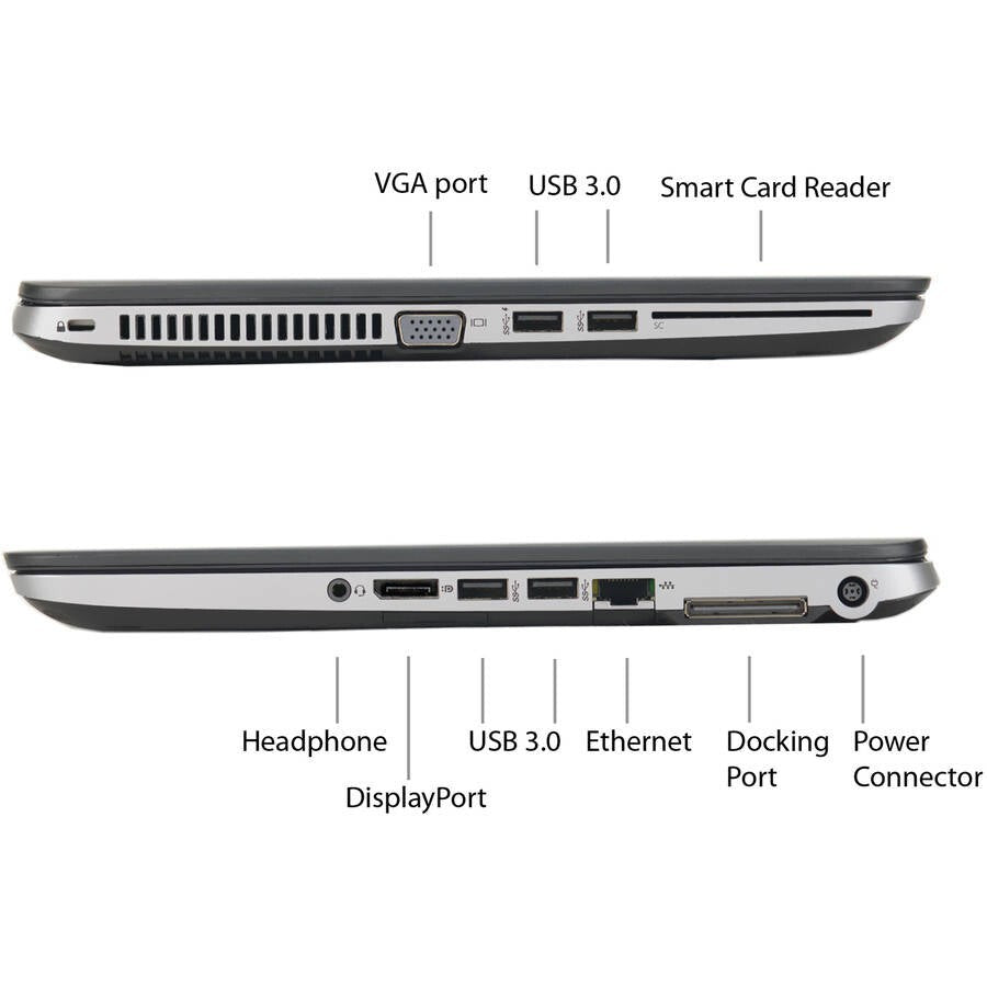 HP 14" EliteBook 840 G1 i5-4200U Laptop β Silver β 16GB/256GB SSD