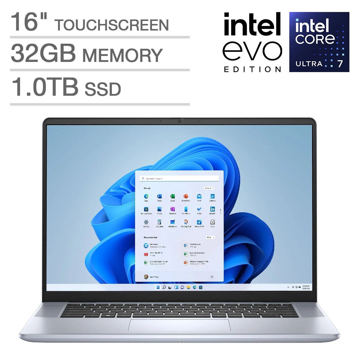 Dell 7640 Inspiron 16 Plus – Intel Core Ultra 7, 32GB RAM, 1TB SSD, 16" FHD- Touch, Win 11 Home