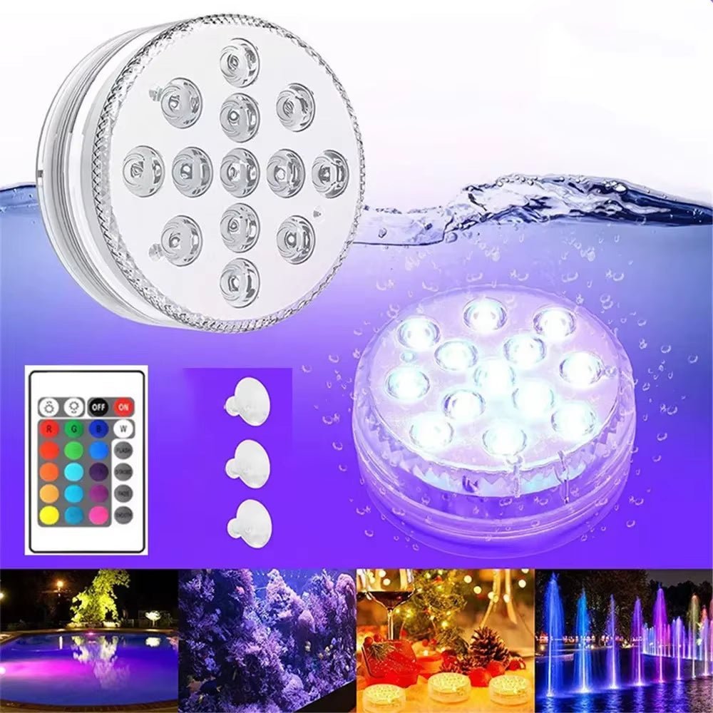 13 - LED Submersible Light – Light Up Water, Elevate the Mood - Mac's Got More