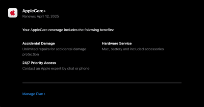 2023 Apple MacBook Pro 16-inch M3 Max – 40-Core GPU 128GB RAM 2TB SSD | AppleCare+ 04/25