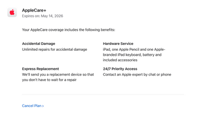 iPad Pro (2024) 11‑inch Ultra Retina – M4 10‑Core CPU/GPU • Cellular 5G – 16GB RAM 1TB SSD • AppleCare+ 5/26