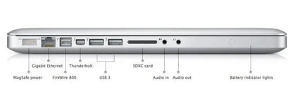 Apple MacBook Pro (15-inch Late 2011) 2.5 GHz i7-2860QM 8GB RAM 2TB SSD (Silver)
