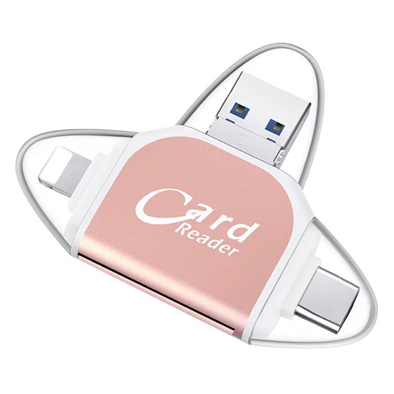 4 - in - 1 Card Reader Adapter – Instantly Access Your Camera Shots Anywhere - Mac's Got More