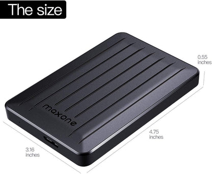 MaxOne Portable HDD – 500GB (Black)