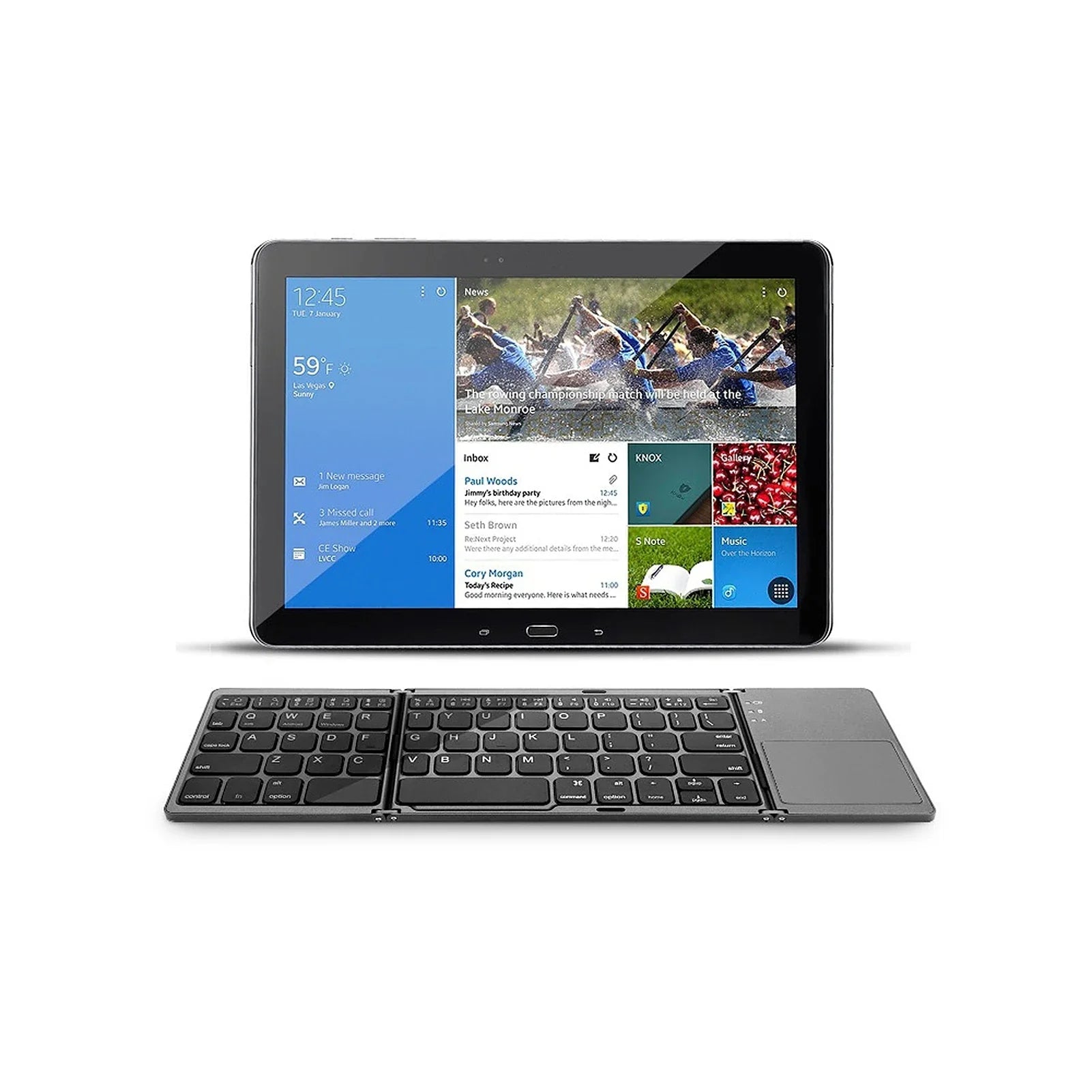 64 - key Wireless BT Keyboard Rechargeable Foldable Keyboard - Mac's Got More