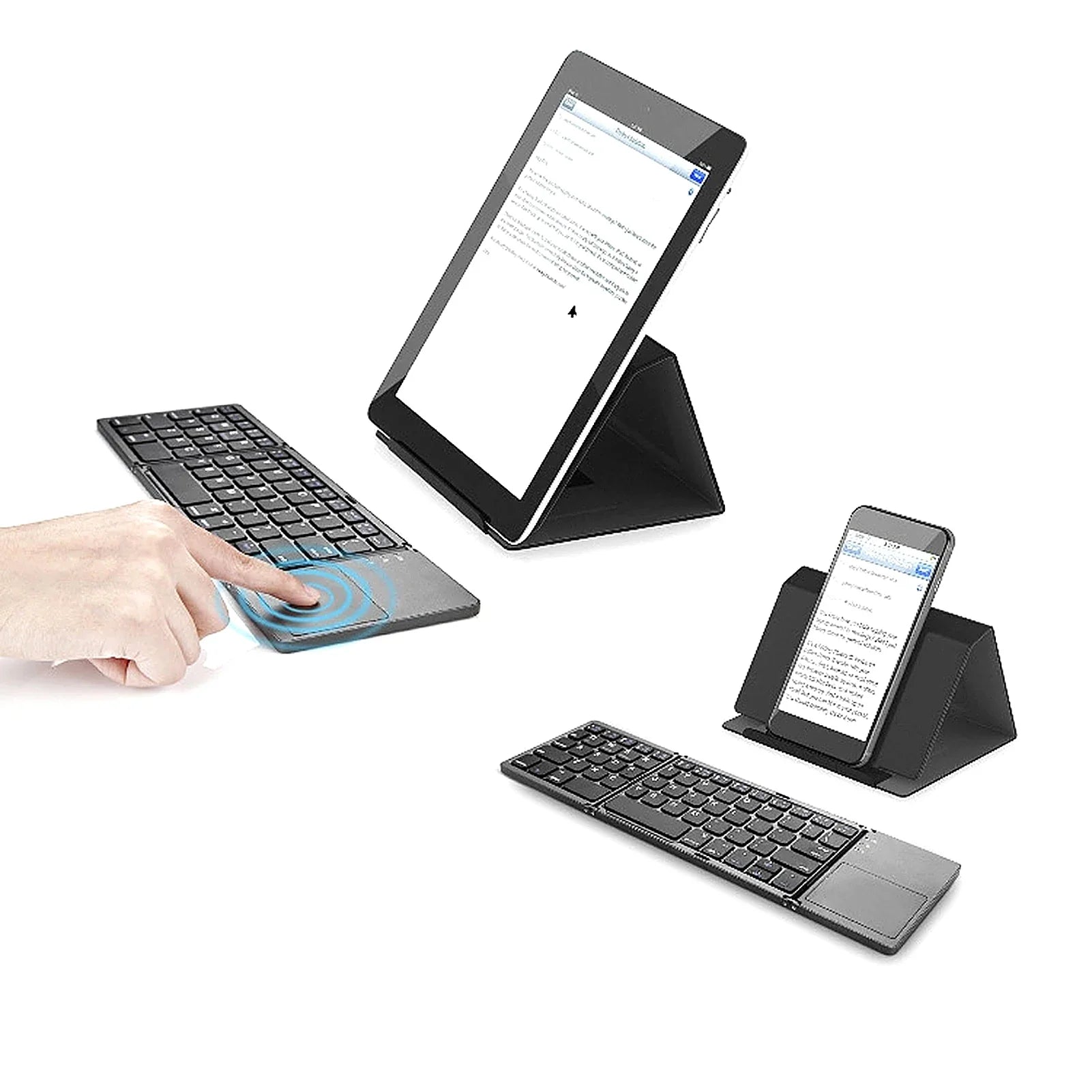 64 - key Wireless BT Keyboard Rechargeable Foldable Keyboard - Mac's Got More