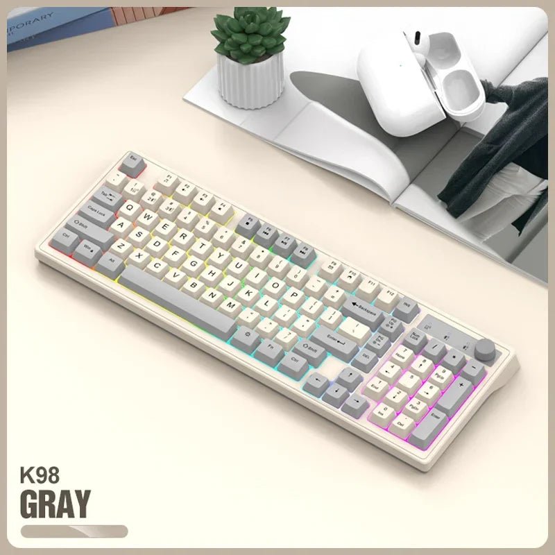 98 - key Wireless Keyboard Rainbow Light - Mac's Got More