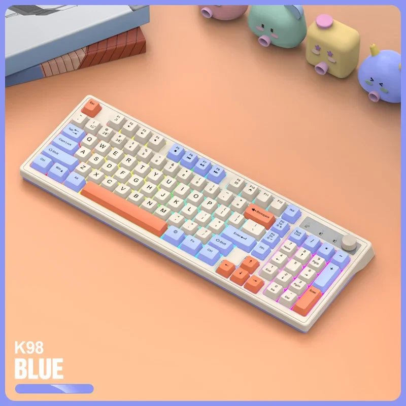 98 - key Wireless Keyboard Rainbow Light - Mac's Got More