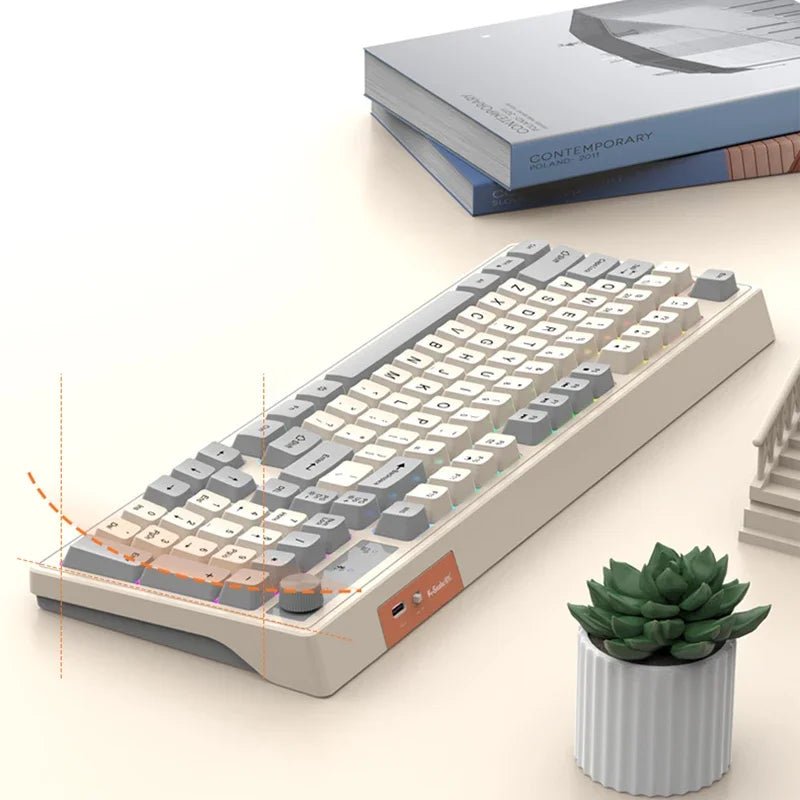 98 - key Wireless Keyboard Rainbow Light - Mac's Got More