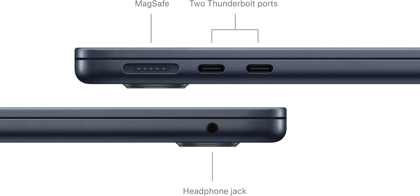 MacBook Air (2024) 13-inch – Apple M3 8-Core GPU – 8GB RAM 256GB SSD | Midnight