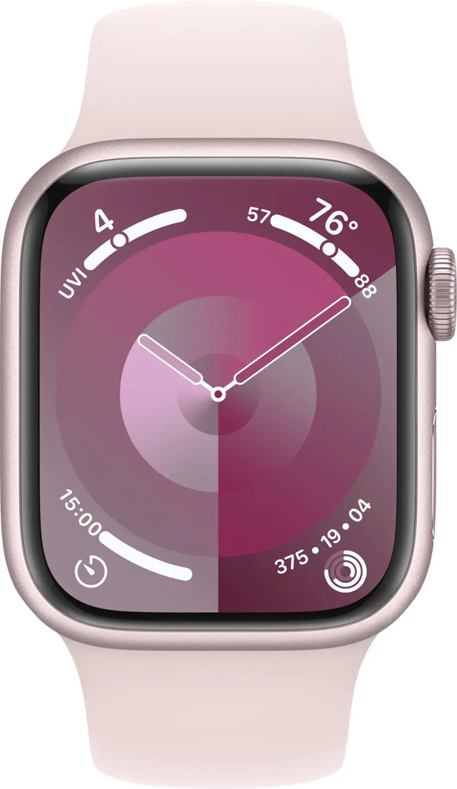 Apple Watch Series 9 (2023) – 45mm GPS Wi-Fi – Aluminum Case with Black Sport Band