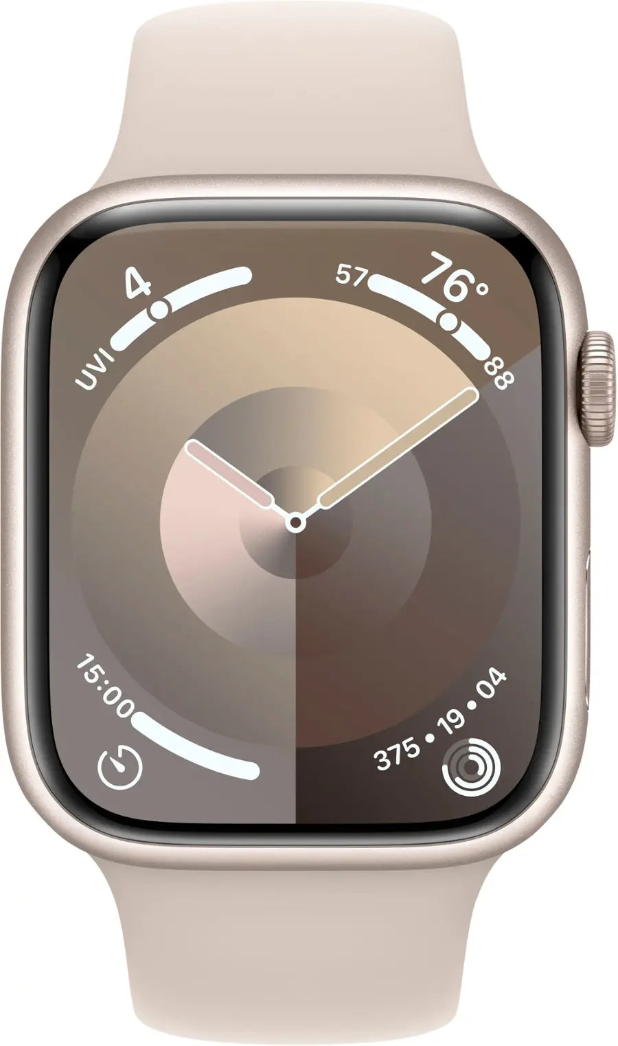 Apple Watch Series 9 (2023) – 45mm GPS Wi-Fi – Aluminum Case with Black Sport Band