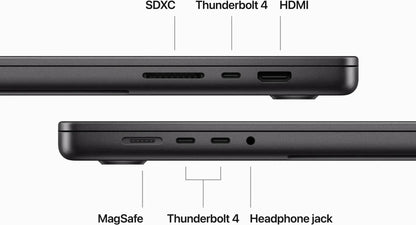 2023 Apple MacBook Pro 16-Inch Laptop - M3 Pro, 12-Core CPU, 18-Core GPU, 36GB RAM, 4TB SSD, Space Black