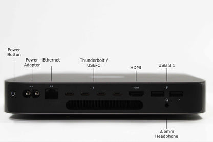 Mac Mini (2018) – Intel Core i7 3.2GHz • 10GbE Ethernet – 64GB RAM 2TB SSD