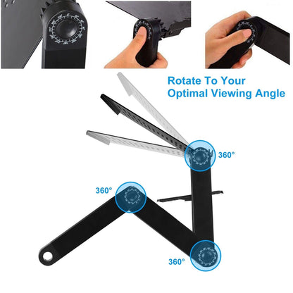 iMounTEK GPCT1656 360° Rotatable Portable Desk Stand with Mouse Board (Black)