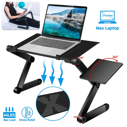 iMounTEK GPCT1656 360° Rotatable Portable Desk Stand with Mouse Board (Black)