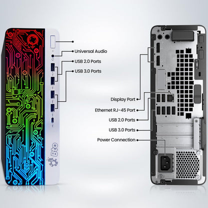 HP ProDesk 600 G3 Business Desktop Intel 3.60GHz with 19 Inch RGB LED and Mouse Keyboard