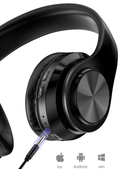 The Perfect Part Super Bass Bluetooth Headphones LED Light