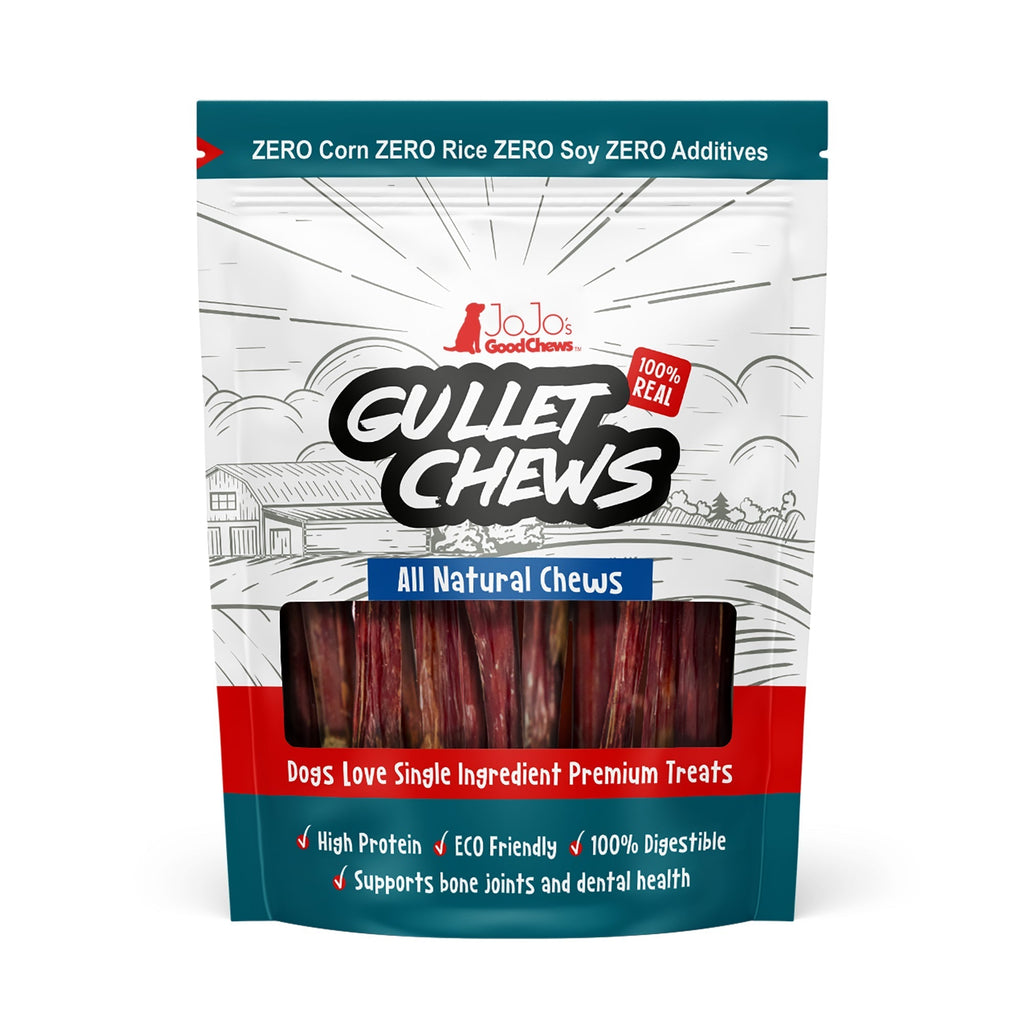 All - Natural Beef Gullet Stick Dog Treats – Delicious & Nutritious, Healthy Chews – 6 Inches (5 - Pack) - Mac's Got More