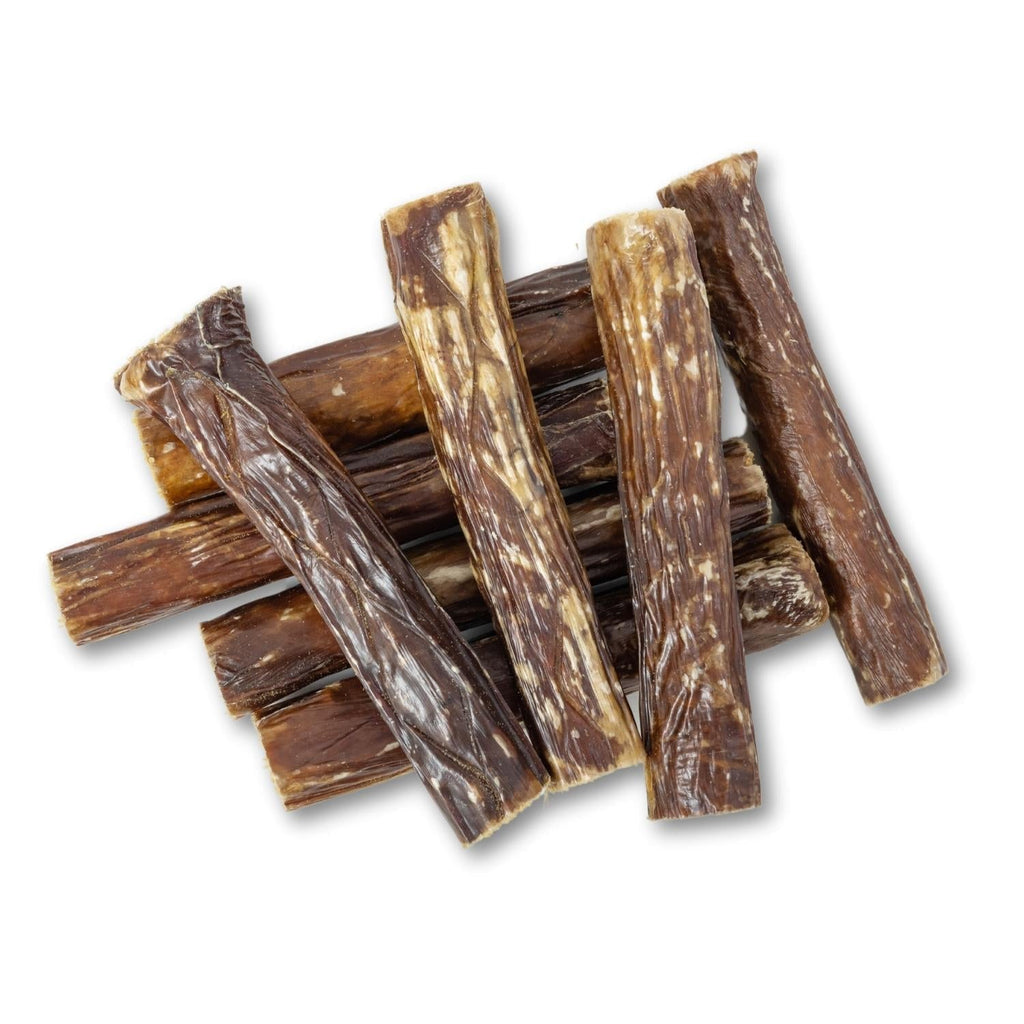 All - Natural Beef Stuffed Gullet Dog Treats – Protein - Packed Chews – 6 Inches (25/Case) - Mac's Got More