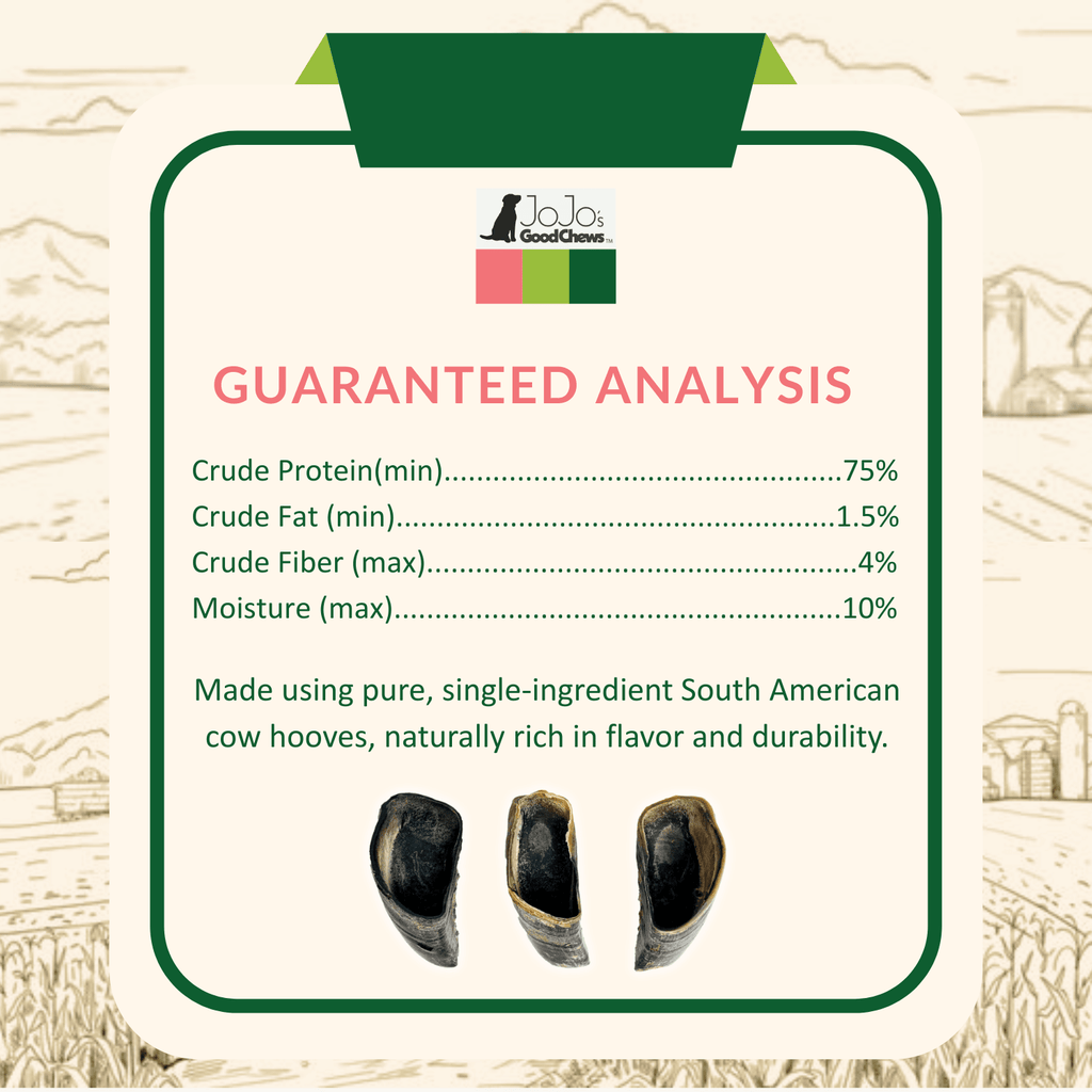 All - Natural Cow Hooves Dog Chews – Premium Crunchy Treats for Dental Health – (25/Case) - Mac's Got More