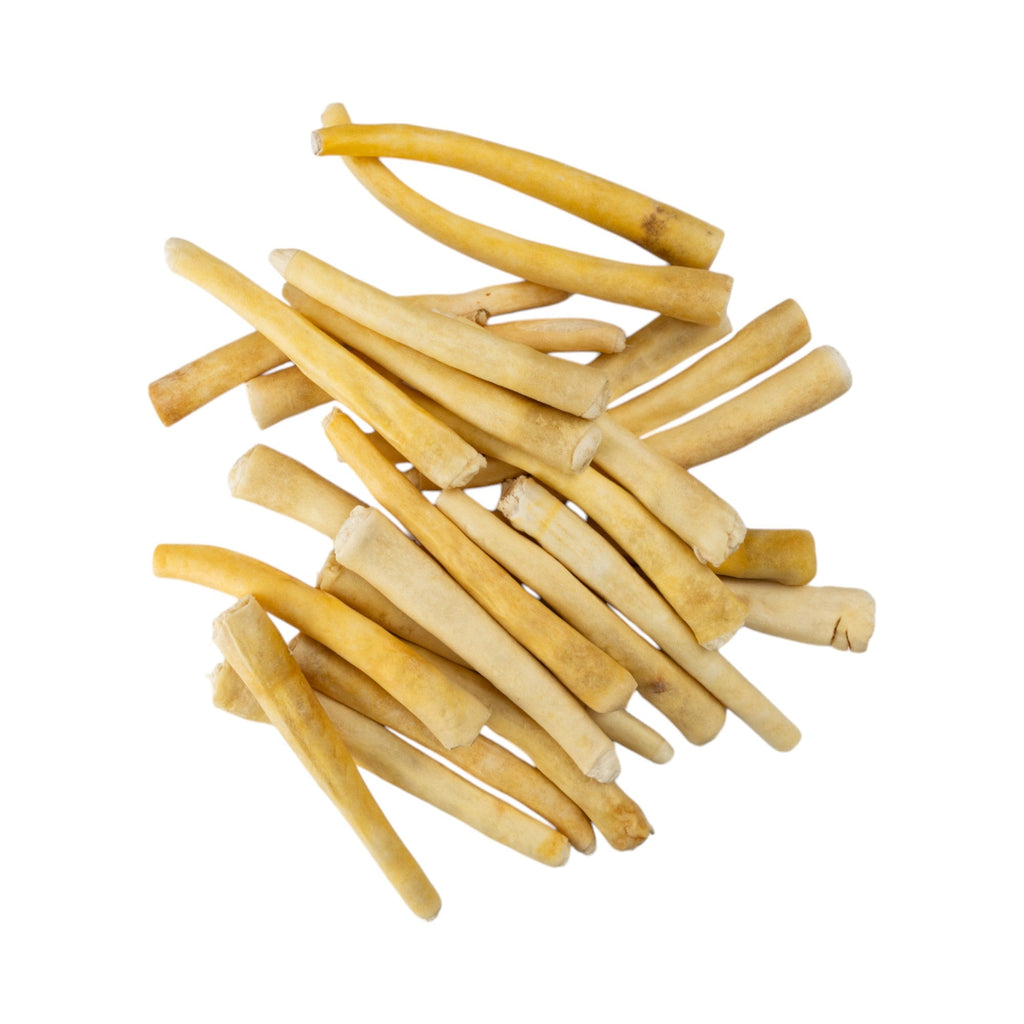 All - Natural Cow Tail Dog Treats – Premium Chews for Healthy Teeth & Gums – 8" - 10" Inches (25/Case) - Mac's Got More