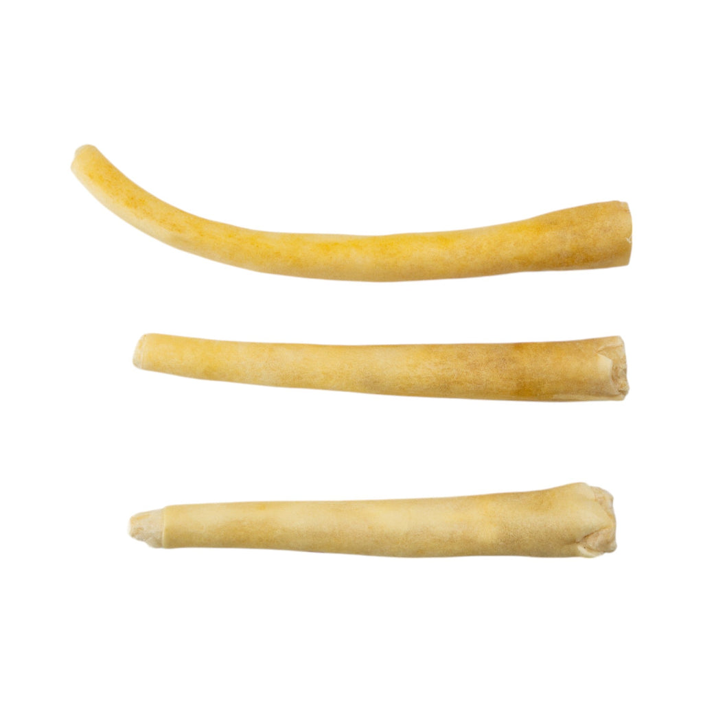 All - Natural Cow Tail Dog Treats – Premium Chews for Healthy Teeth & Gums – 8" - 10" Inches (25/Case) - Mac's Got More