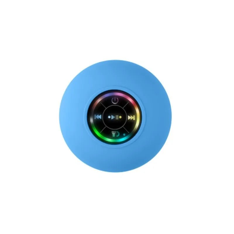 AquaBeat Mini: Waterproof LED Bluetooth Speaker with Powerful Sound & Suction Cup Mount - Mac's Got More