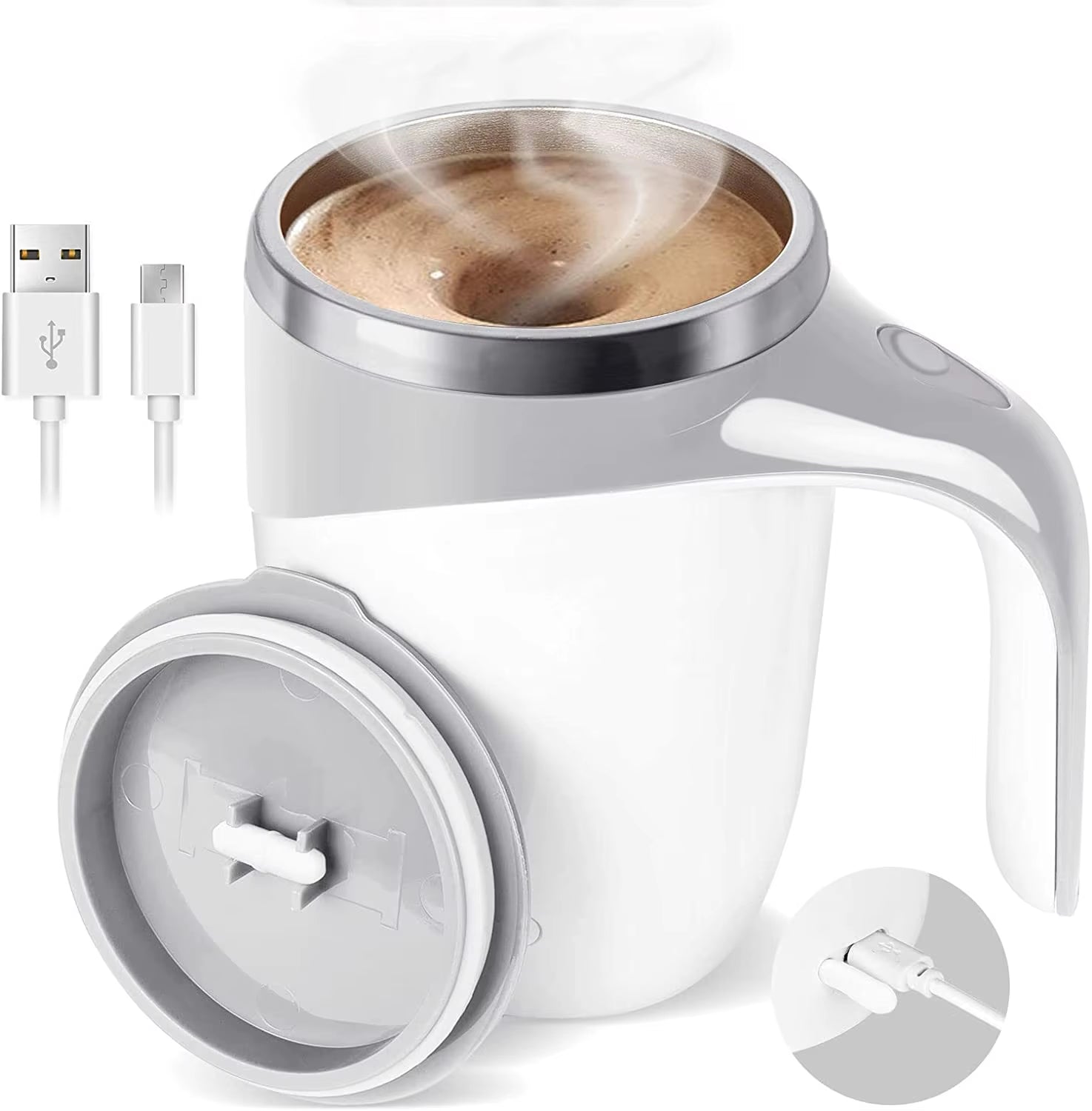 Automatic Self - Stirring Mug – Mix Smarter, Sip Smoother - Mac's Got More