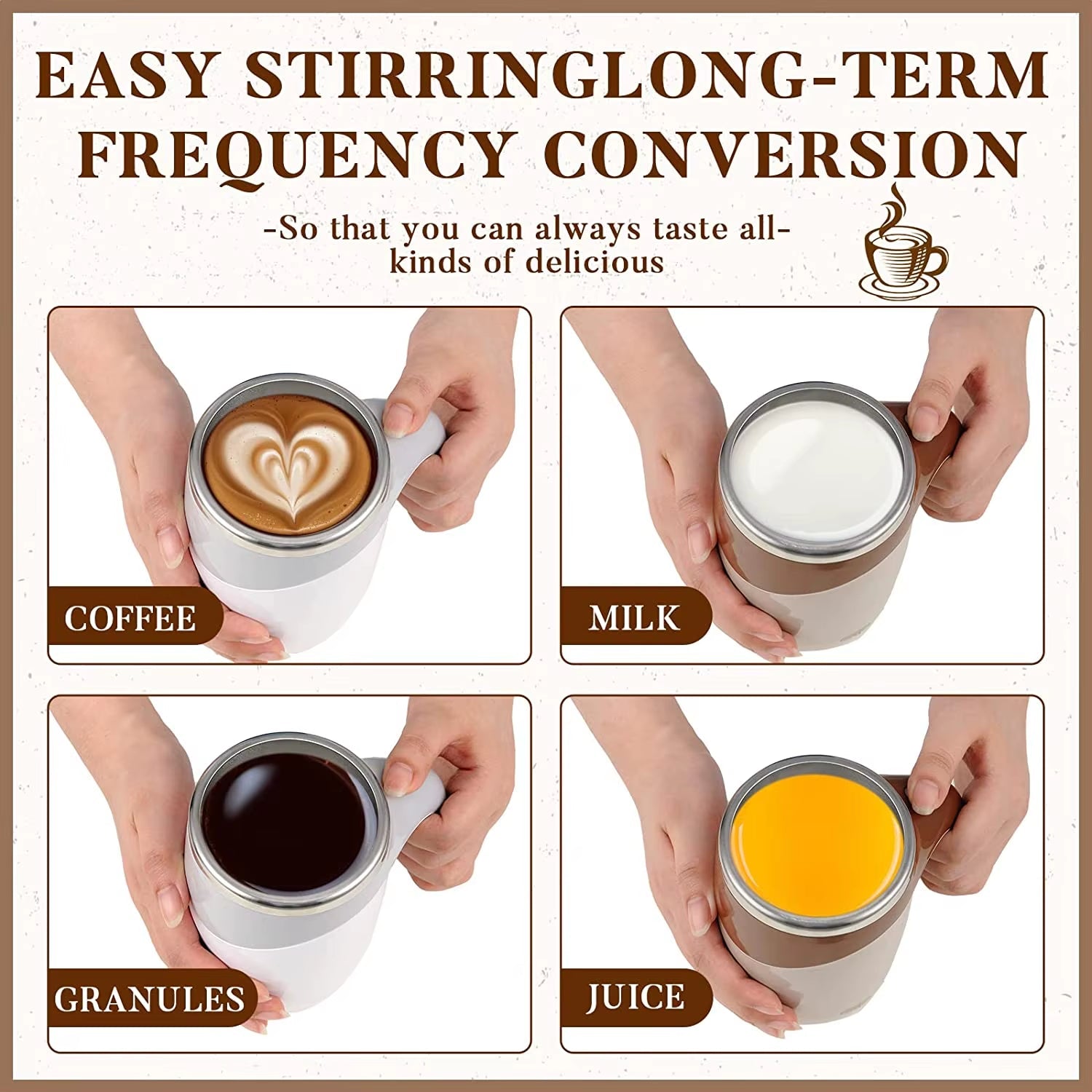 Automatic Self - Stirring Mug – Mix Smarter, Sip Smoother - Mac's Got More