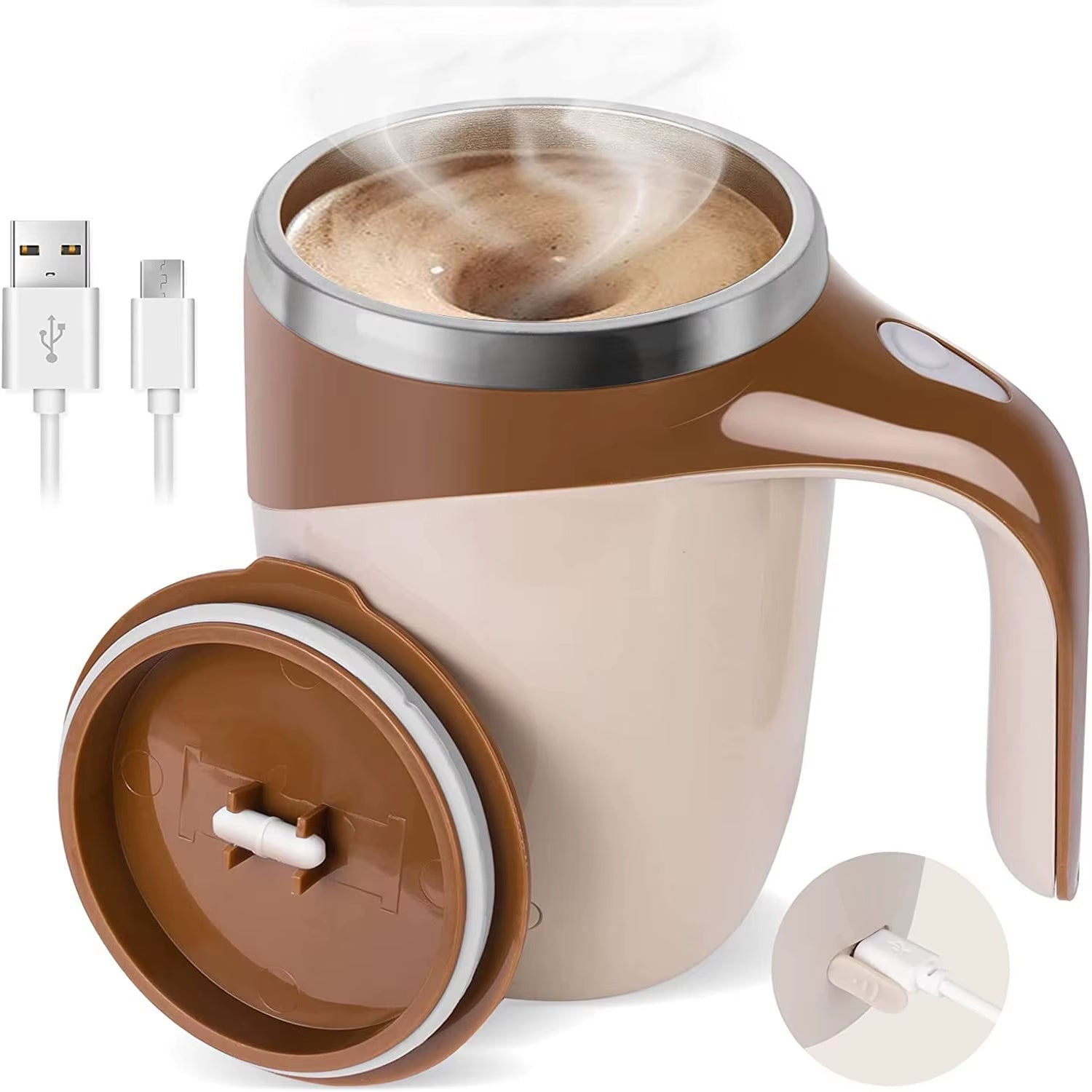 Automatic Self - Stirring Mug – Mix Smarter, Sip Smoother - Mac's Got More