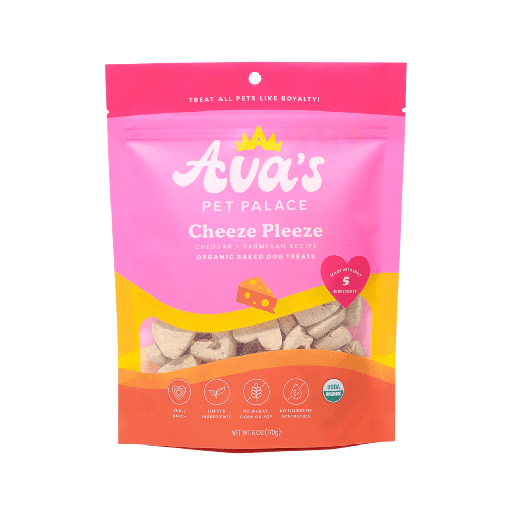 Ava's Pet Palace Organic Baked Dog Treats - Cheeze Pleeze (6 oz) / 2 - Pack - Mac's Got More