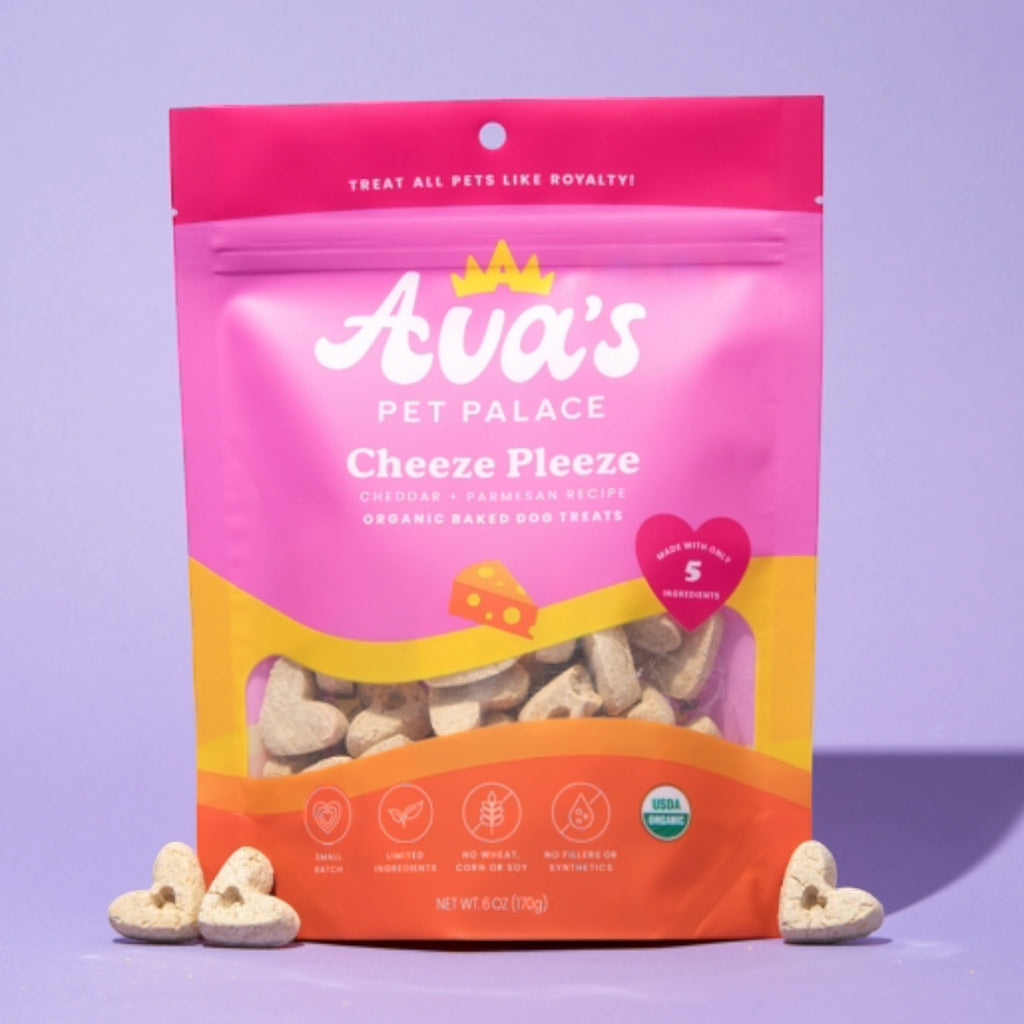 Ava's Pet Palace Organic Baked Dog Treats - Cheeze Pleeze (6 oz) / 2 - Pack - Mac's Got More