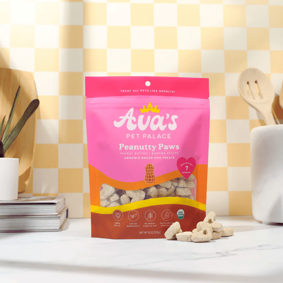 Ava's Pet Palace Organic Oven Baked Dog Treats - Peanutty Paws (6 oz) / 2 - Pack - Mac's Got More