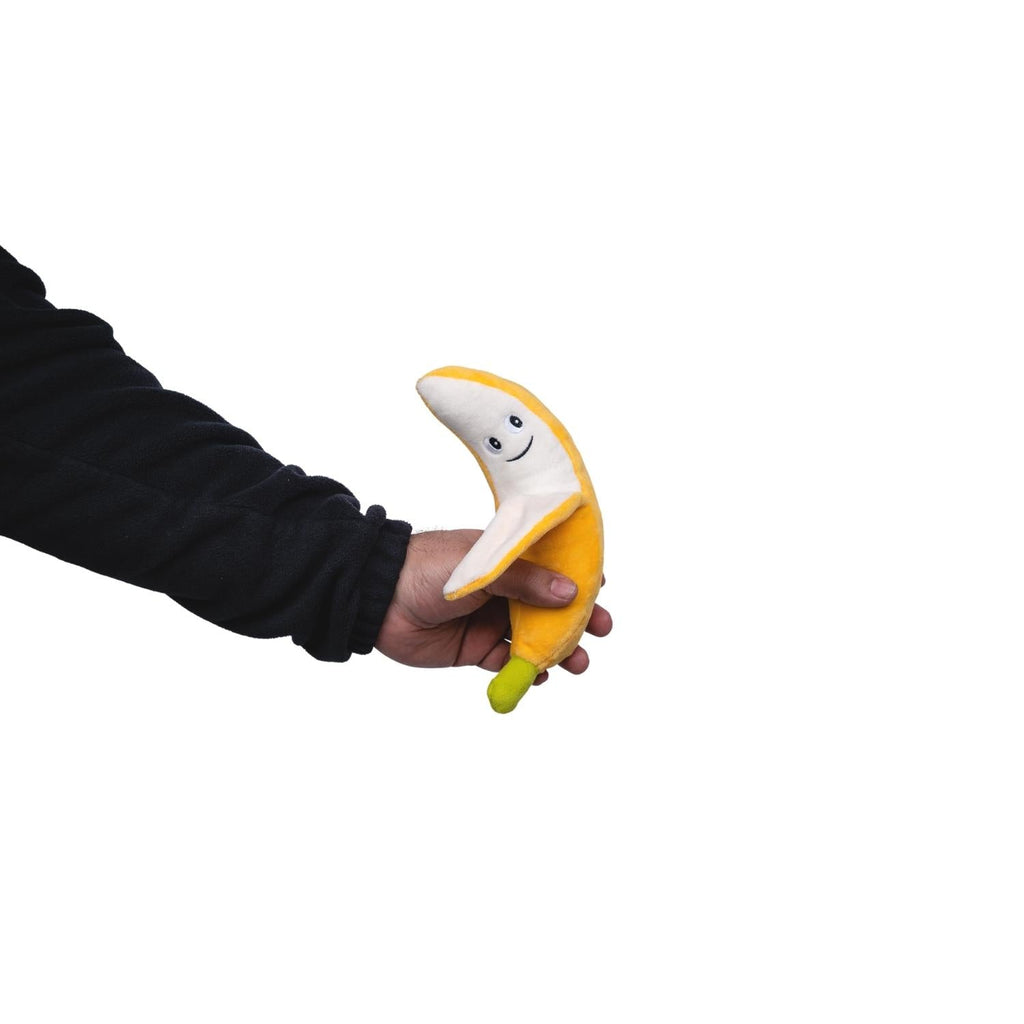 Avocado & Banana Plush Dog Toy Gift Set – with Squeaker & Crinkle Paper for Fun Play - Mac's Got More