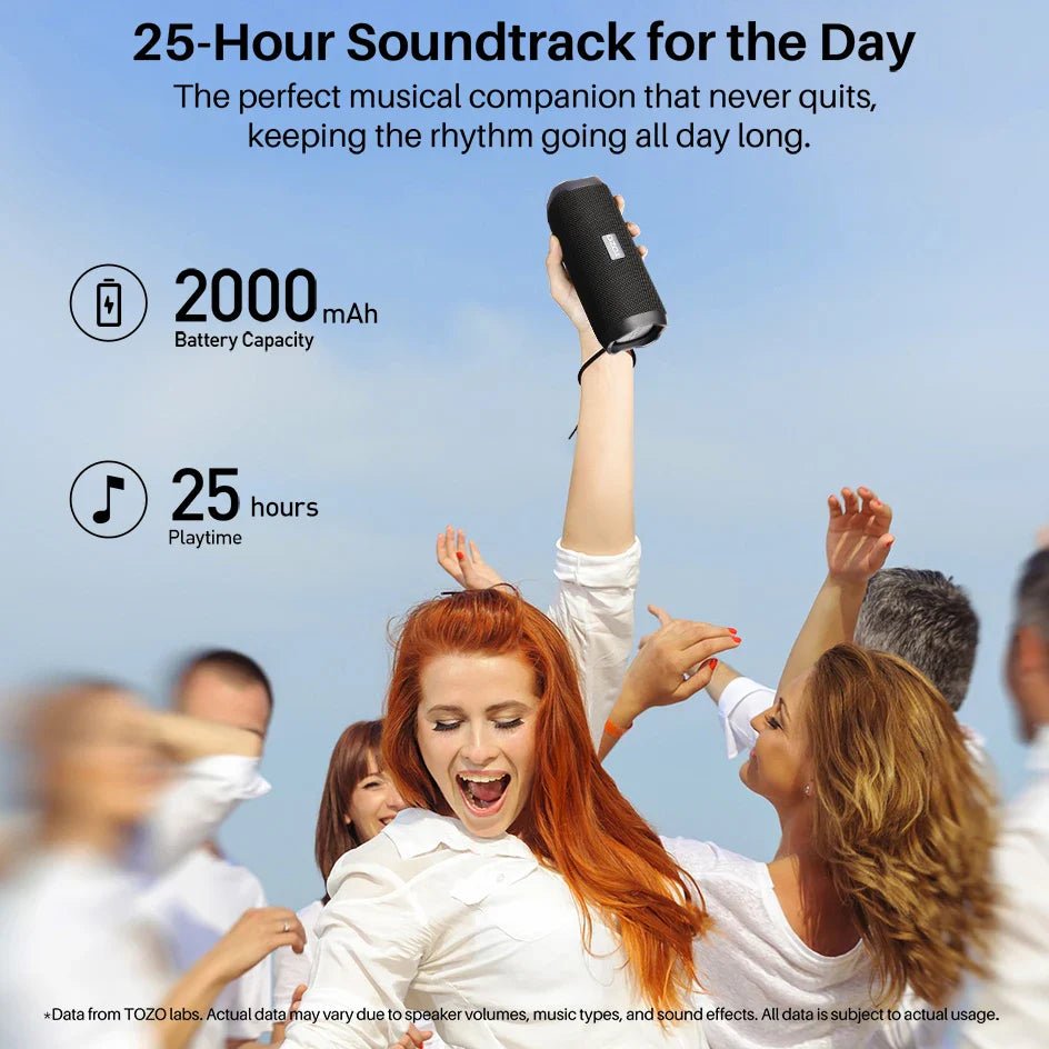 Bluetooth Speaker with Dual Drivers & Dual Bass Diaphragms - Mac's Got More