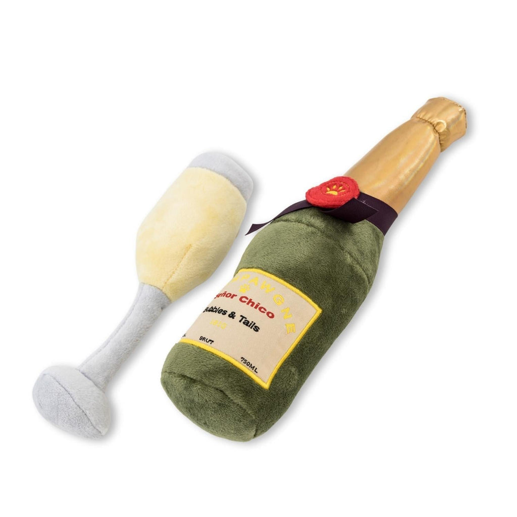 Champawgne - Cheers Plush Dog Toy Gift Set – with Squeaker & Crinkle Paper - Mac's Got More
