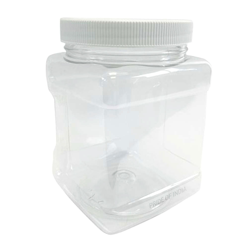 Clear PET Plastic Grip Dry/Liquid Food Storage Jars w/ Caps (Food Grade - BPA Free) - Mac's Got More