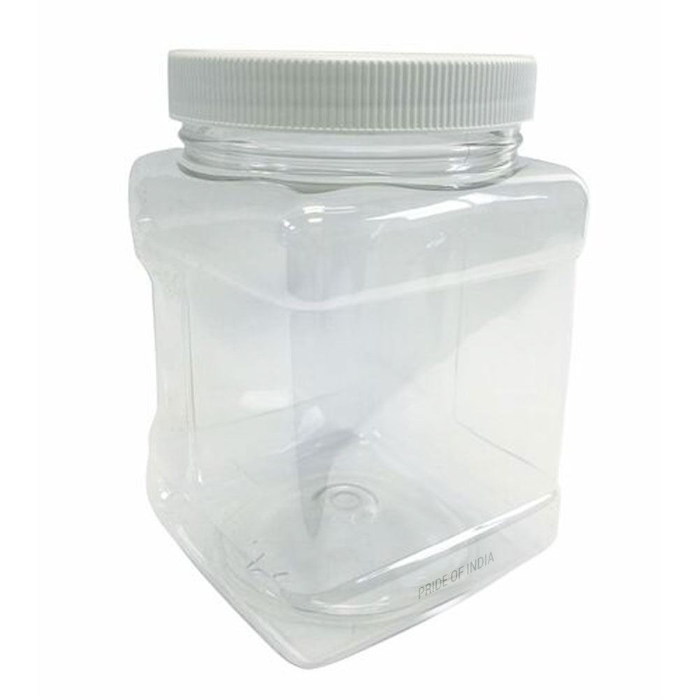 Clear PET Plastic Grip Dry/Liquid Food Storage Jars w/ Caps (Food Grade - BPA Free) - Mac's Got More