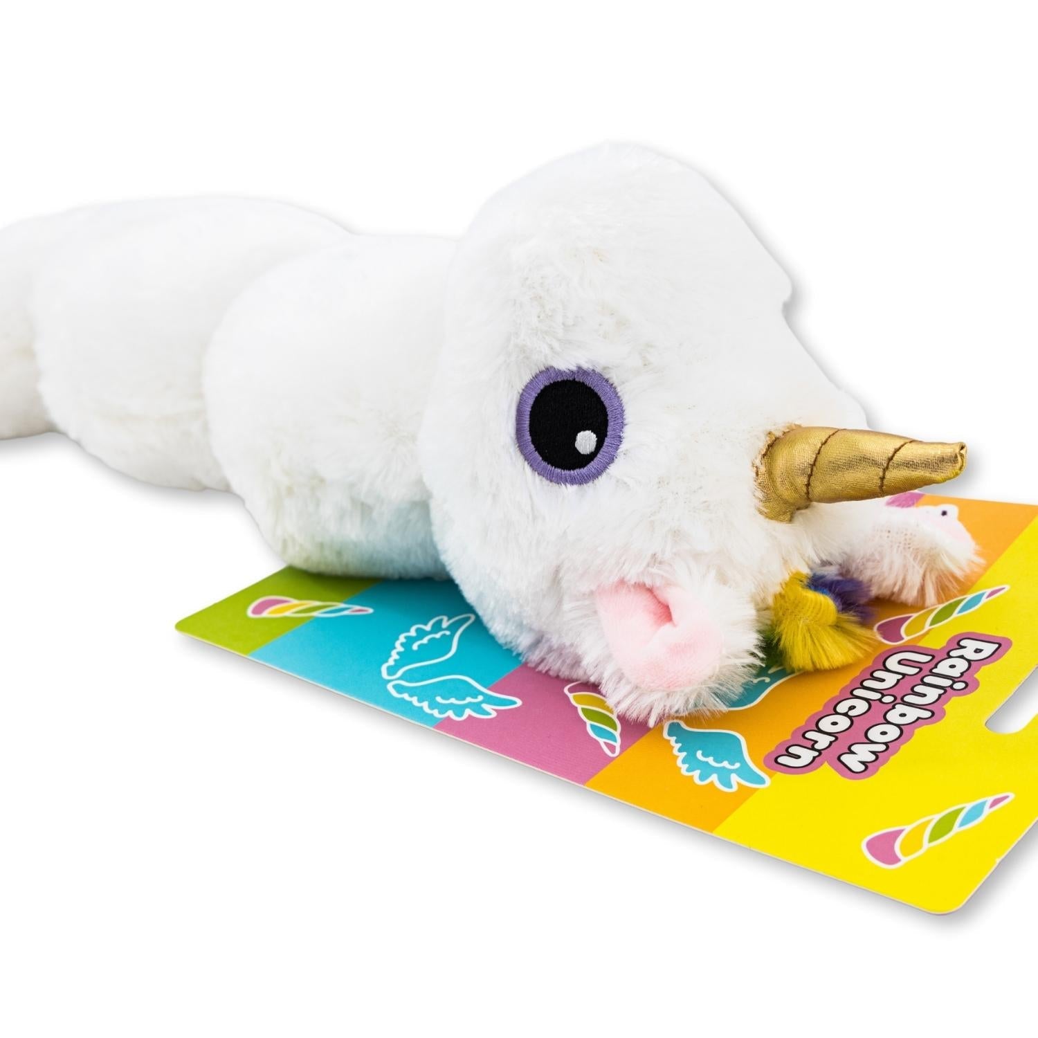Colorful Unicorn Magical Creature Plush Dog Toy – with Squeaker & Crinkle Paper for Fun Play - Mac's Got More