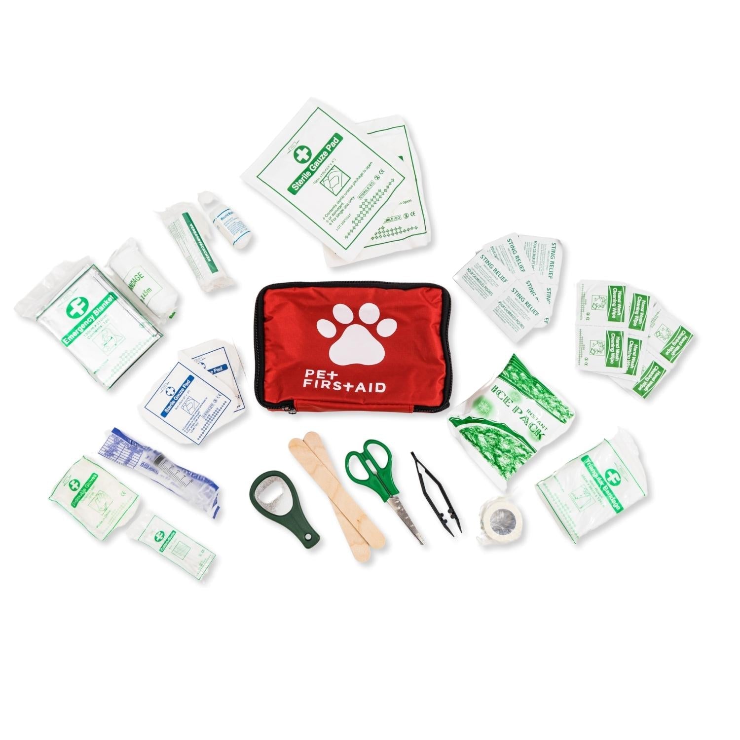 Comprehensive 40 - Piece Pet Travel First Aid Kit for Emergencies, Safety, & Adventure - Mac's Got More