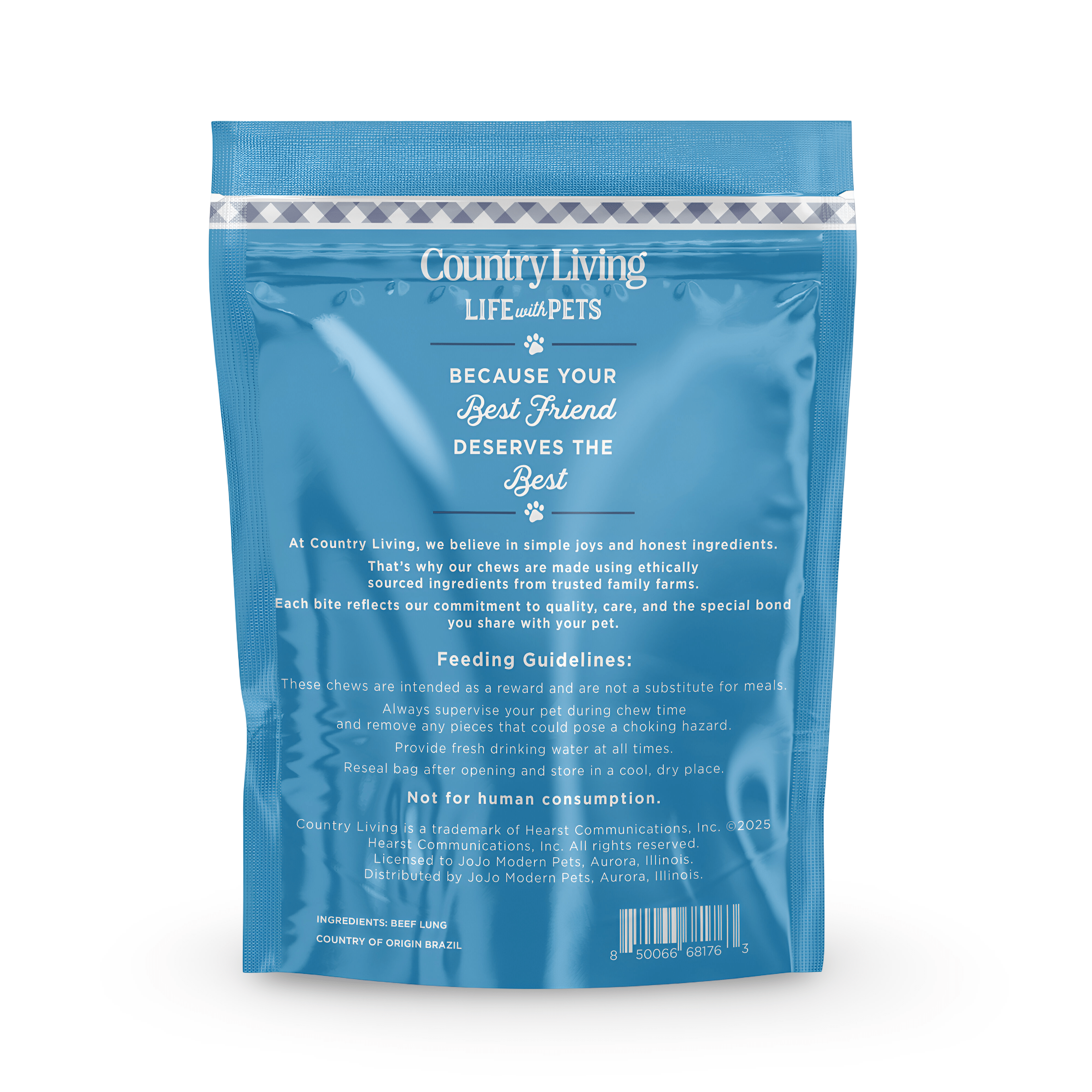 Country Living 4” - 6” Beef Lung Slices Dog Treats – 8oz Bag – 100% Natural, Single - Ingredient, High - Protein, Grain - Free Dog Treats – Crunchy & Lightweight - Mac's Got More