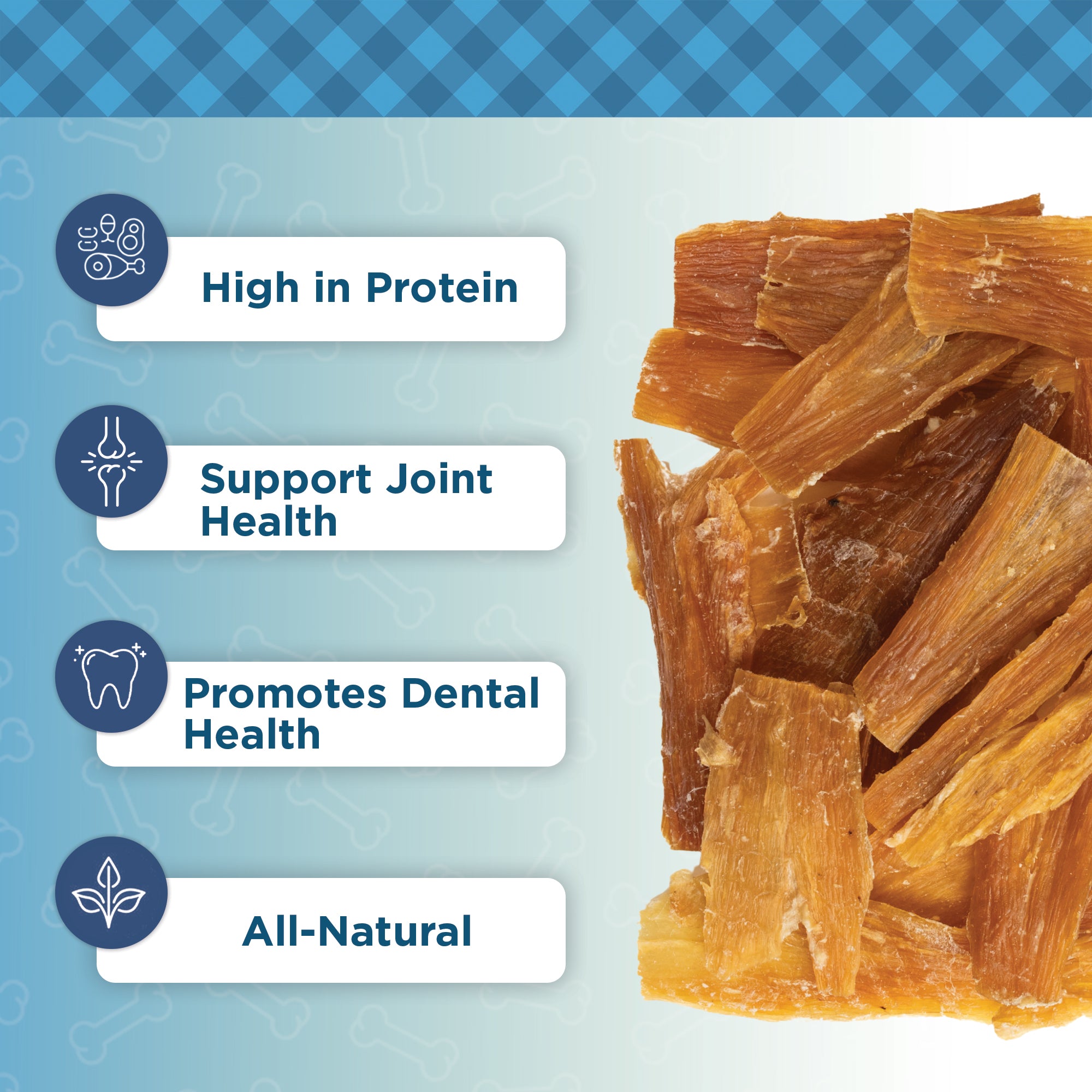 Country Living 4” - 7” Beef Backstrap Tendon Dog Chews – 5 Count Bag – All - Natural, Long - Lasting, High - Protein Dog Treats – Single - Ingredient, Grain - Free - Mac's Got More