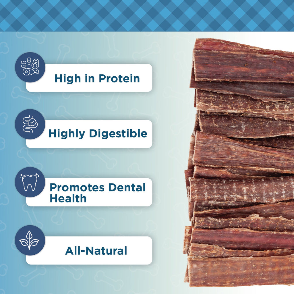 Country Living 6” Gullet Flats Dog Treats – 20 Count Bag – All - Natural Beef Esophagus Chews – High - Protein, Easily Digestible, Single - Ingredient Dog Treats – Grain - Free & Long - Lasting - Mac's Got More