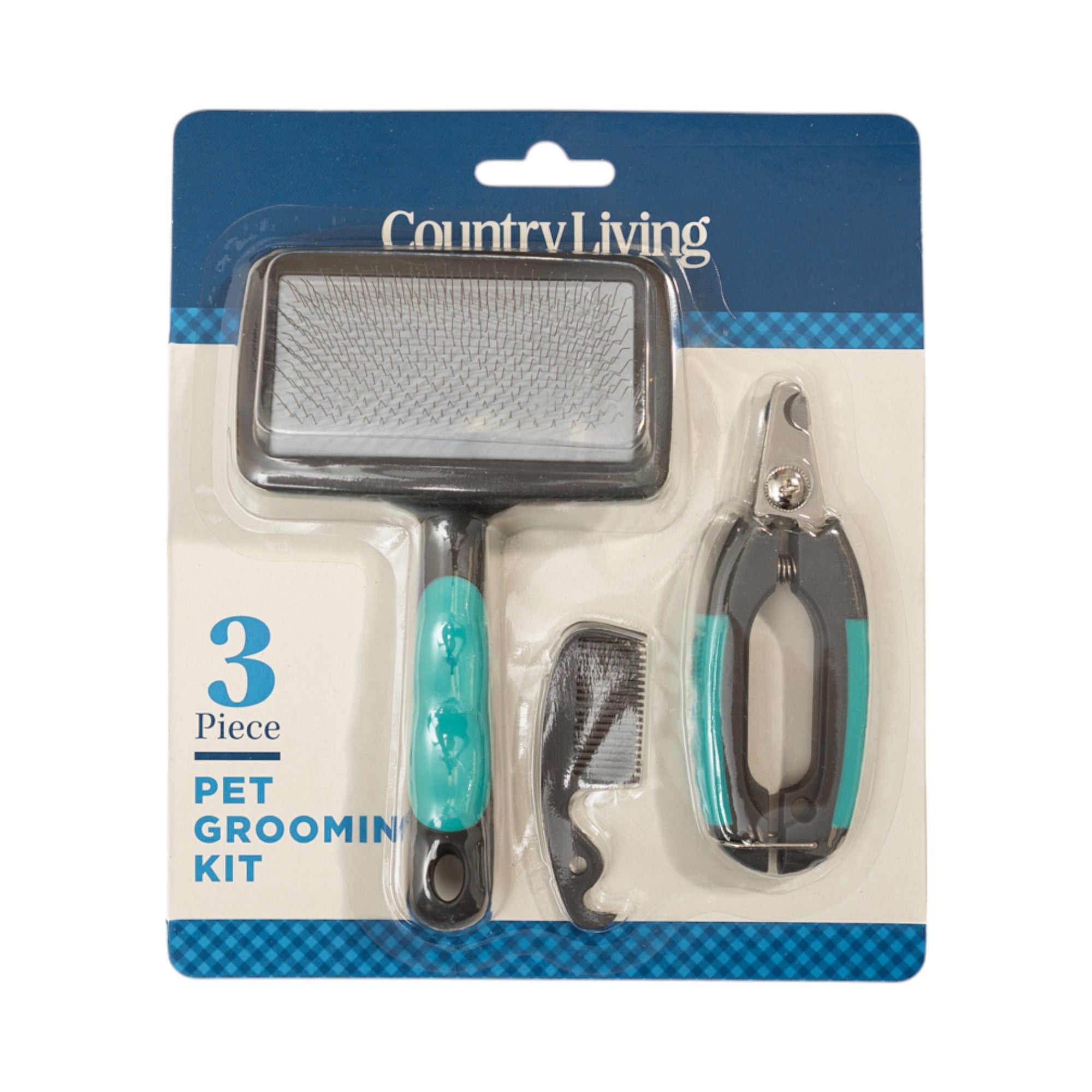 Country Living All - in - One 3 - Piece Dog Grooming Kit for a Healthy and Well - Groomed Pet - Mac's Got More
