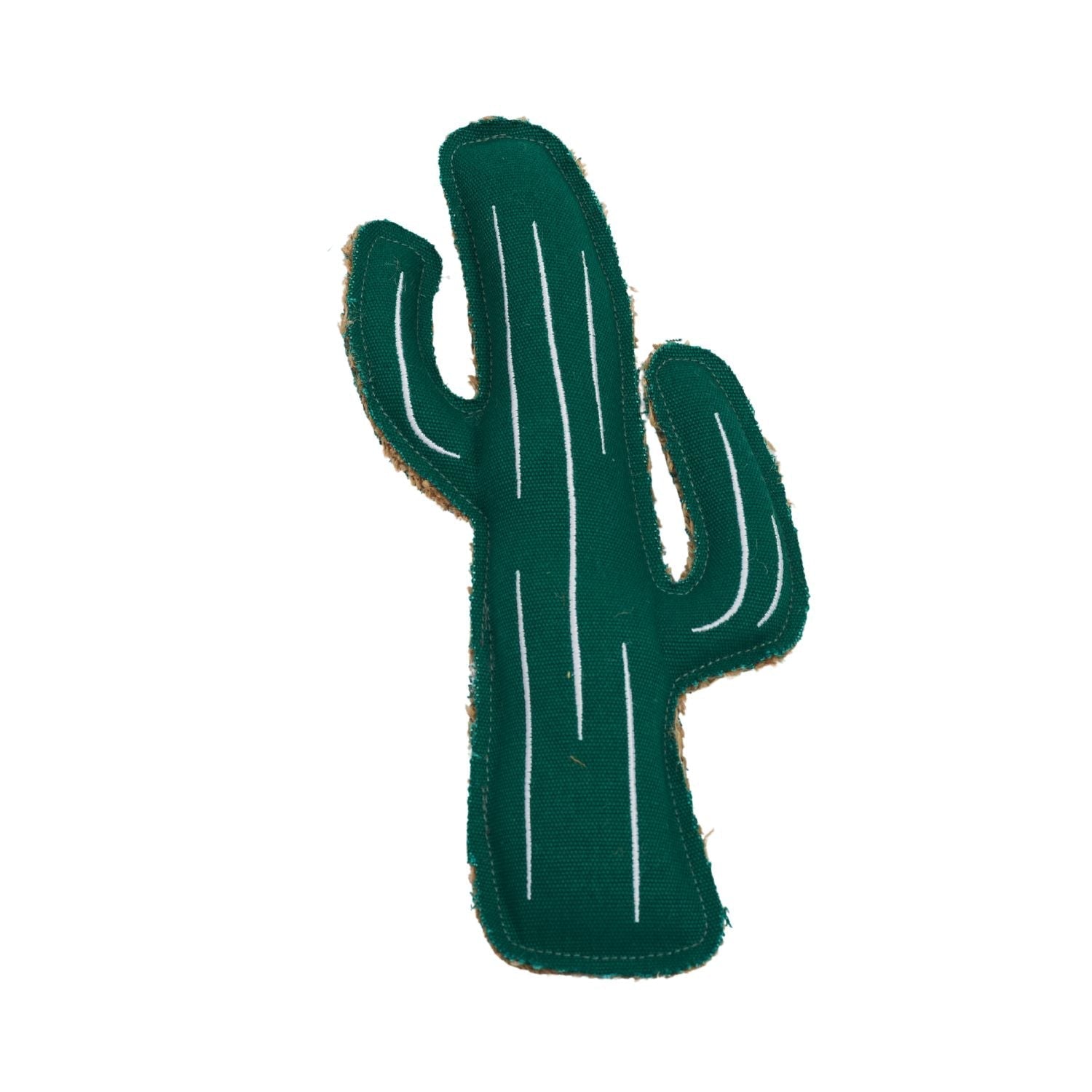 Country Living Canvas & Jute Cactus - Shaped Dog Chew Toy – Durable, Safe and Non - Toxic - Mac's Got More